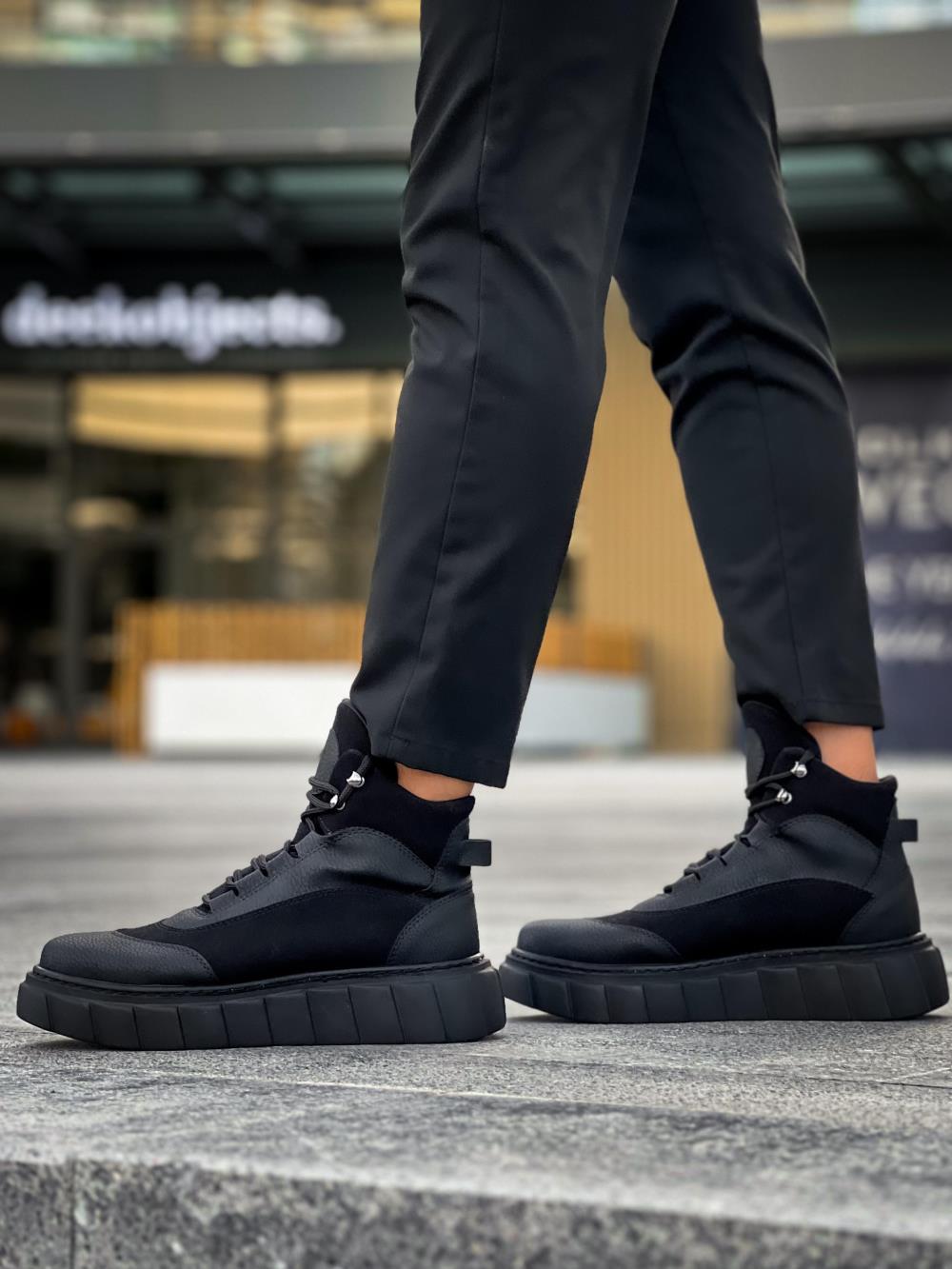 Knack Yüksek Taban Bot 104 Siyah (Siyah Taban)