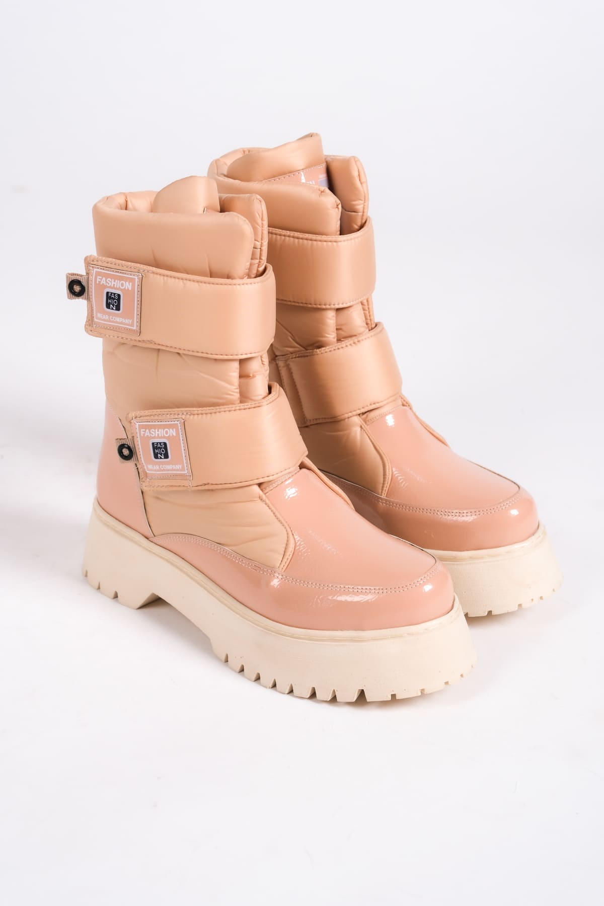 ELISA Cırt Cırtlı  Paraşüt Kumaş Rugan Kadın Bot TT - Ten