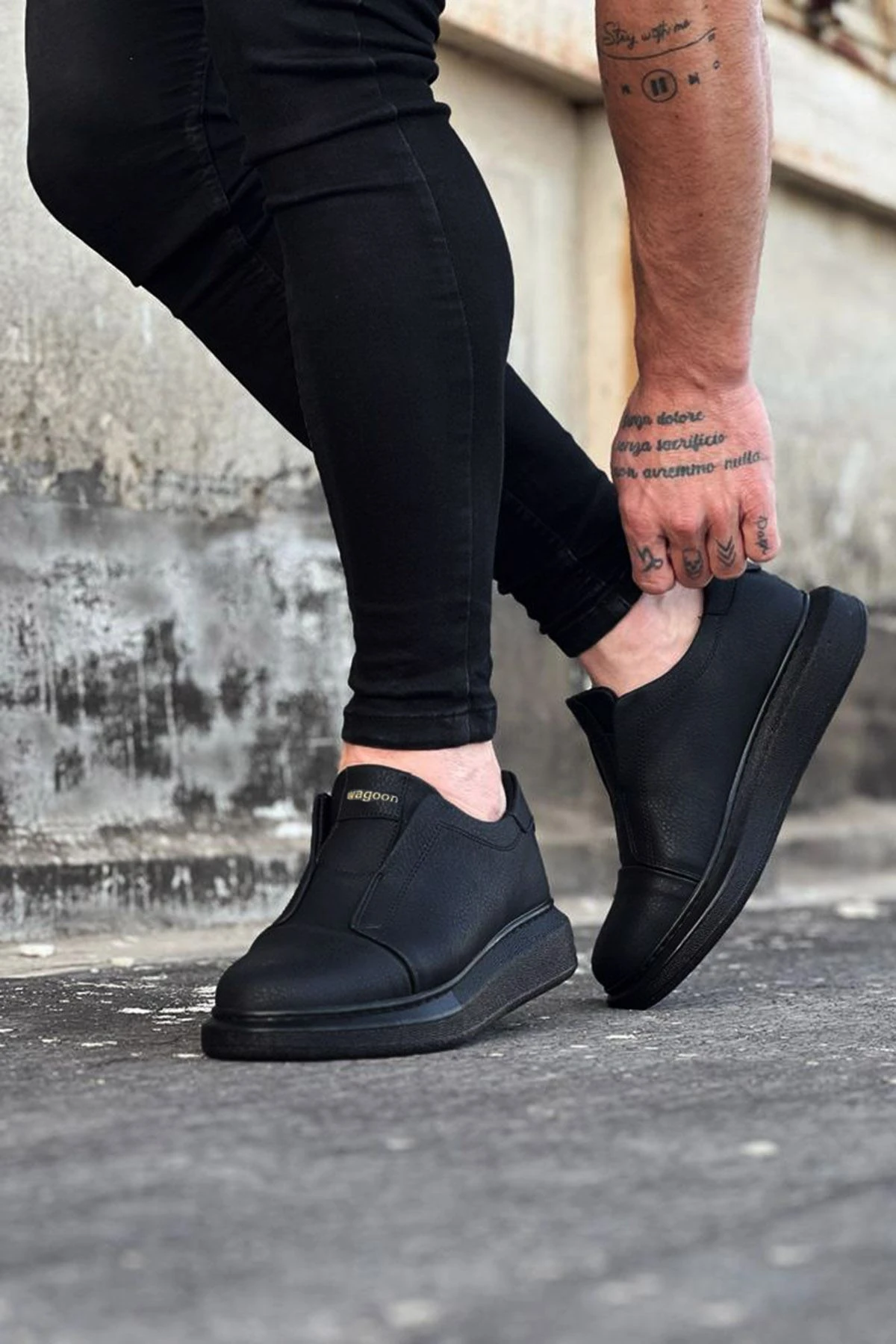 Wagoon WG023 Kömür Günlük Casual Erkek Ayakkabı