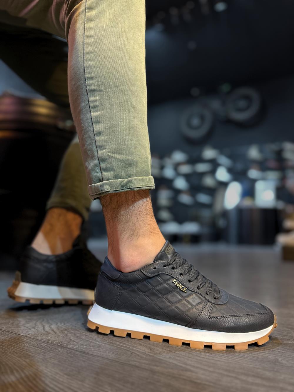 Knack Günlük Ayakkabı 002 Kapitone Siyah