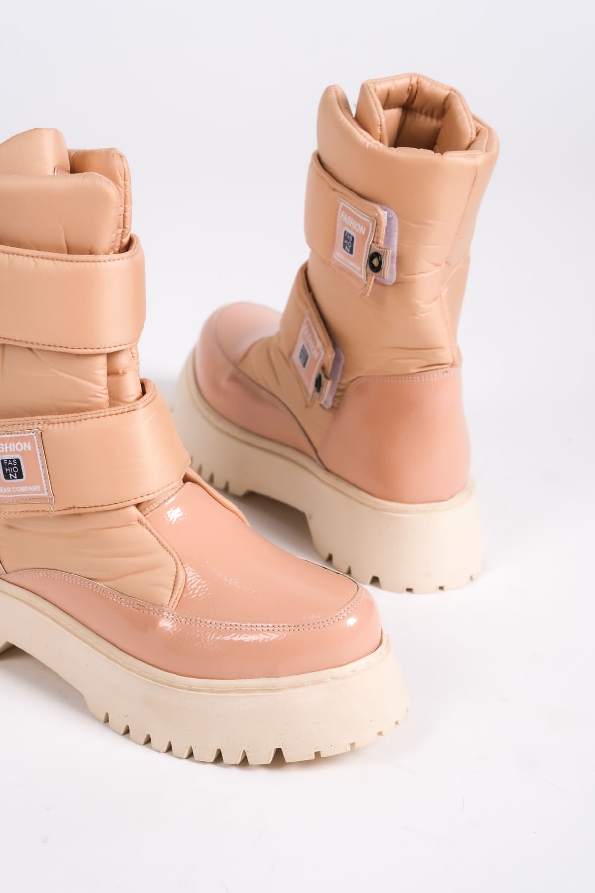 ELISA Cırt Cırtlı  Paraşüt Kumaş Rugan Kadın Bot TT - Ten