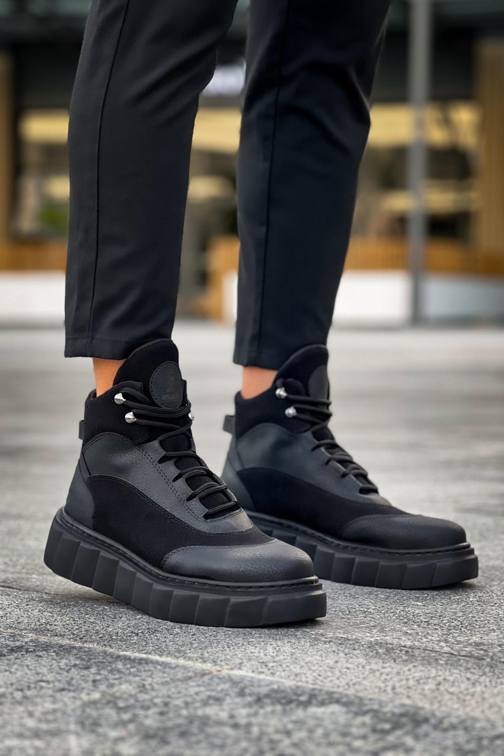 Knack Yüksek Taban Bot 104 Siyah (Siyah Taban)