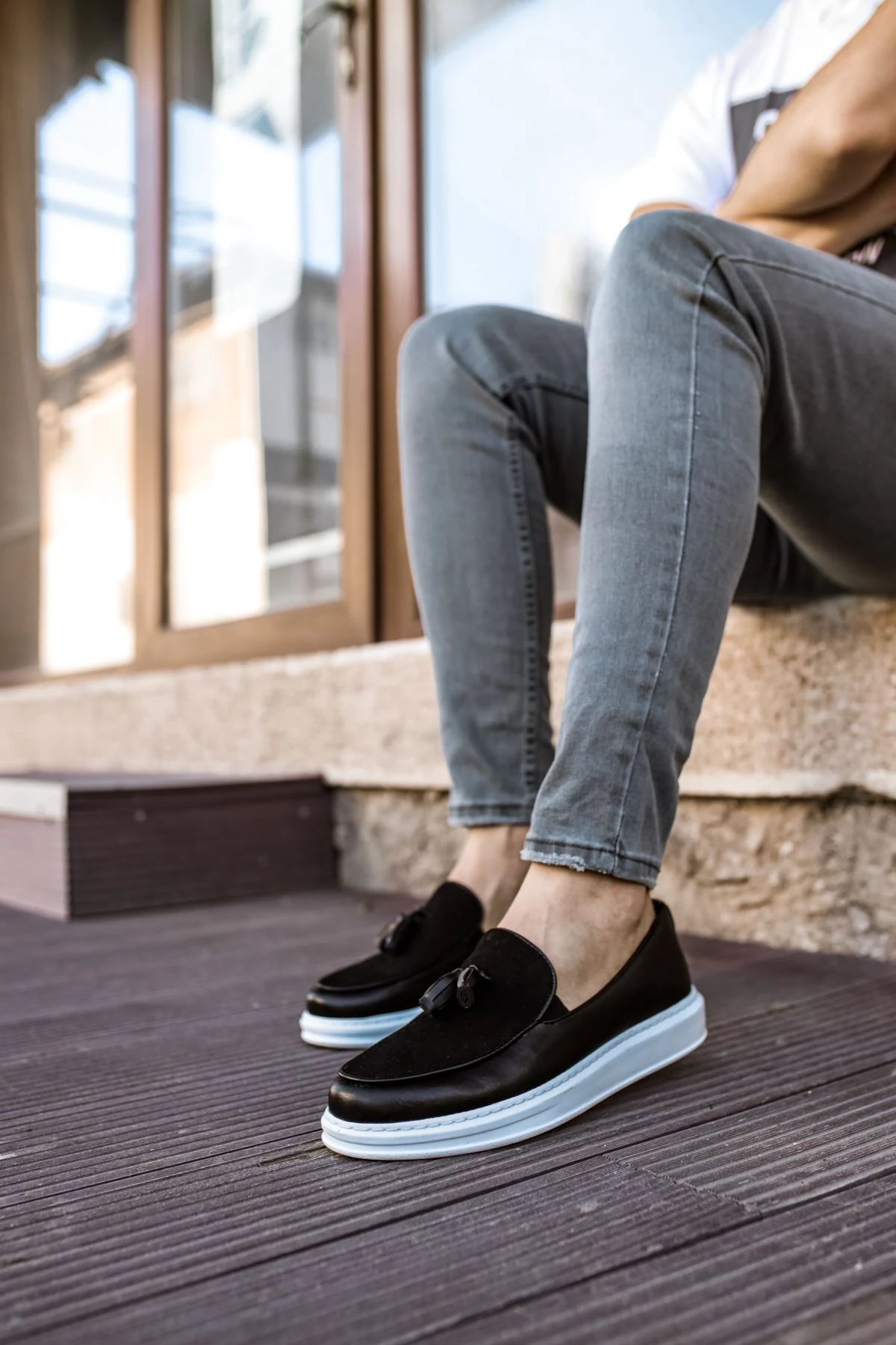 CH002 CBT Loafer Pelle Erkek Ayakkabı SIYAH