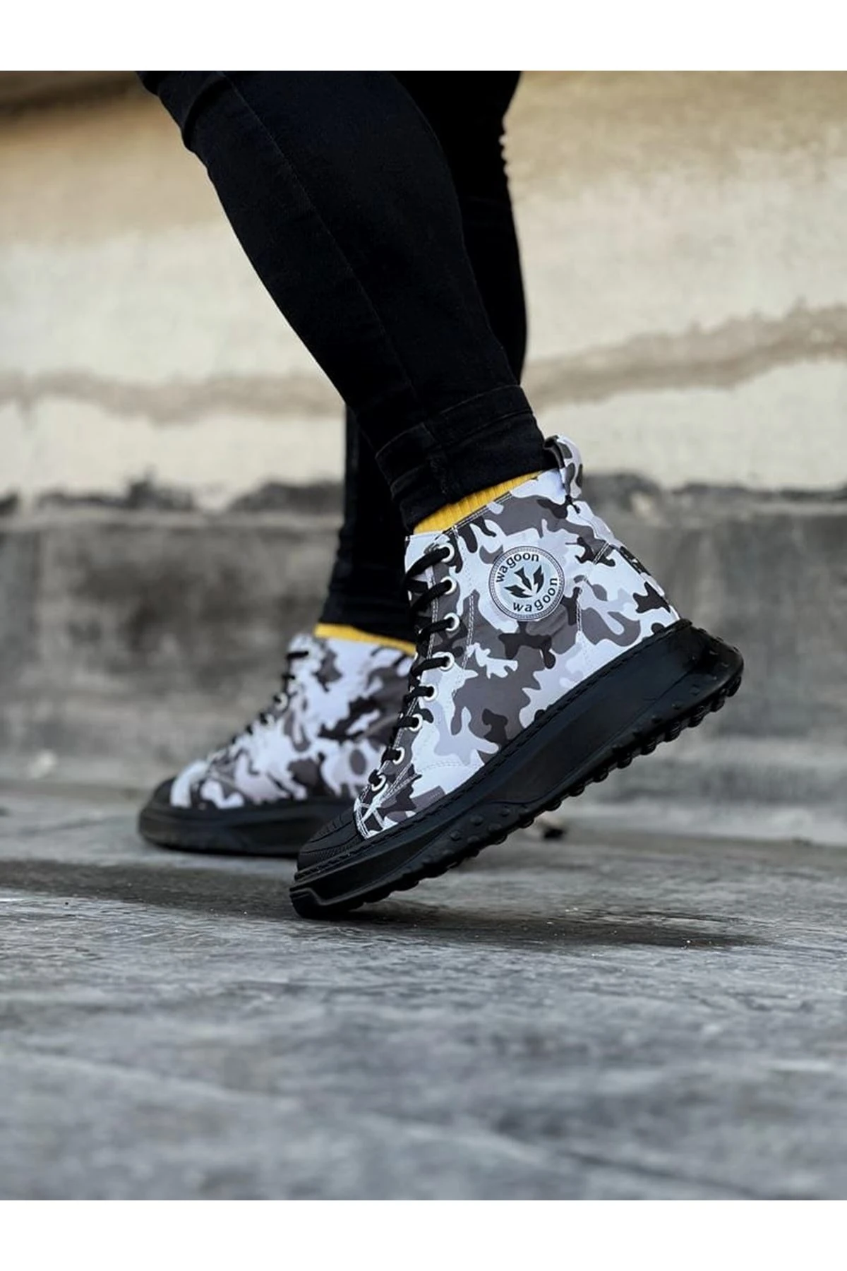 Wagoon WG017 Acık Askeri Erkek Yarım Bilek Casual Ayakkabı