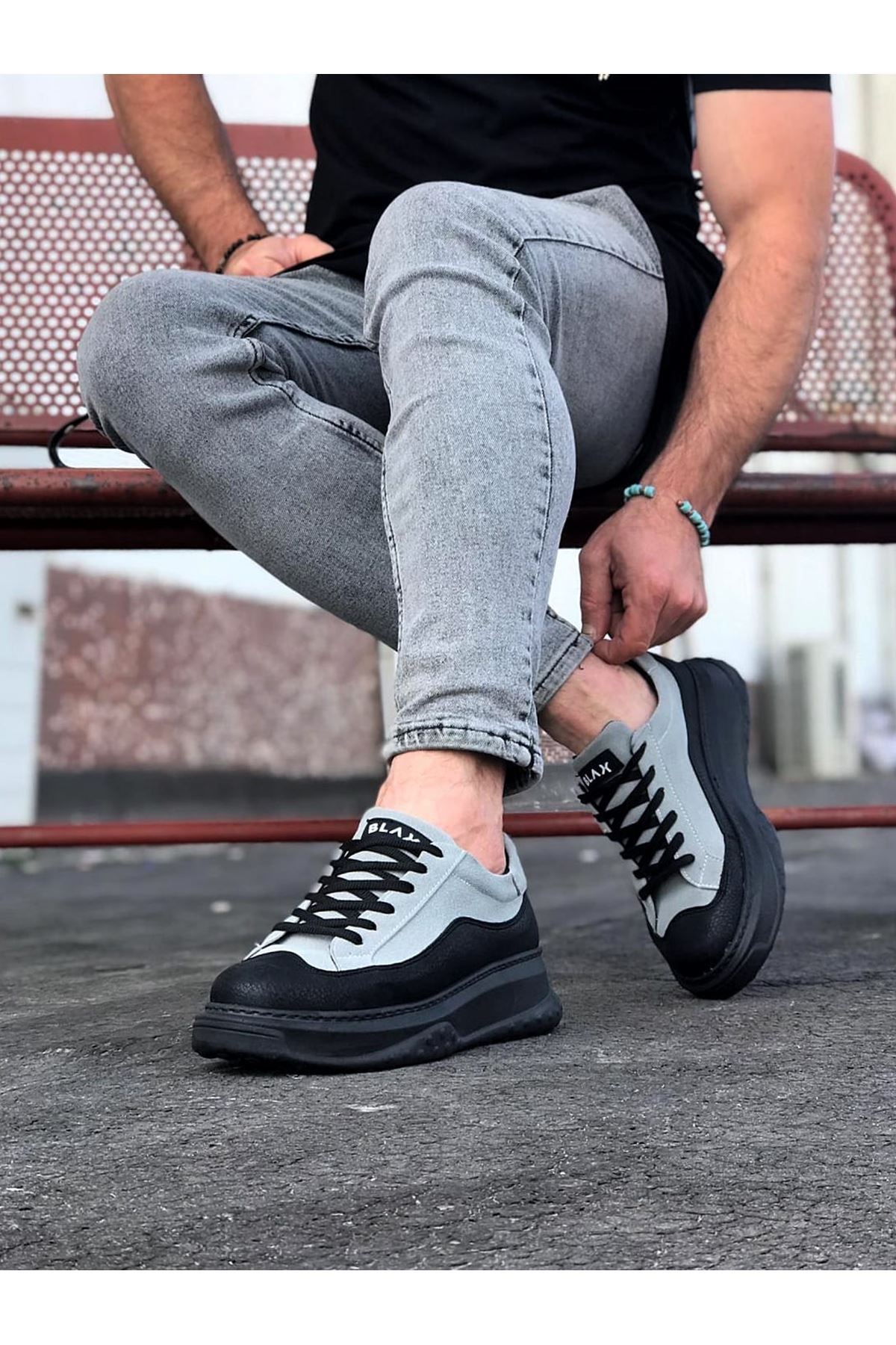 Wagoon WG507 Kömür Gri Erkek Ayakkabı