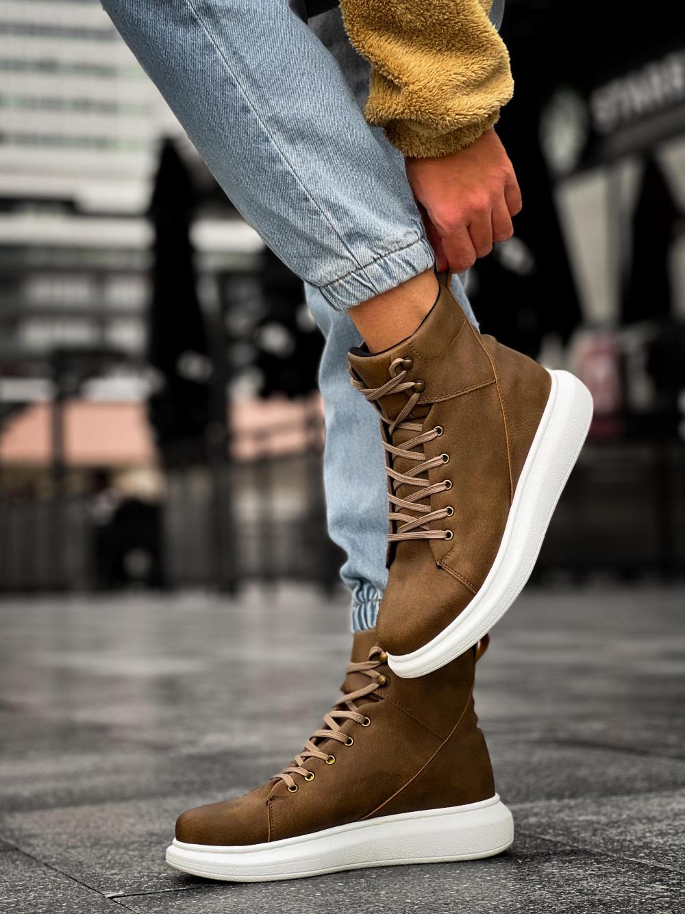 Knack Yüksek Taban Ayakkabı B-080 Vizon