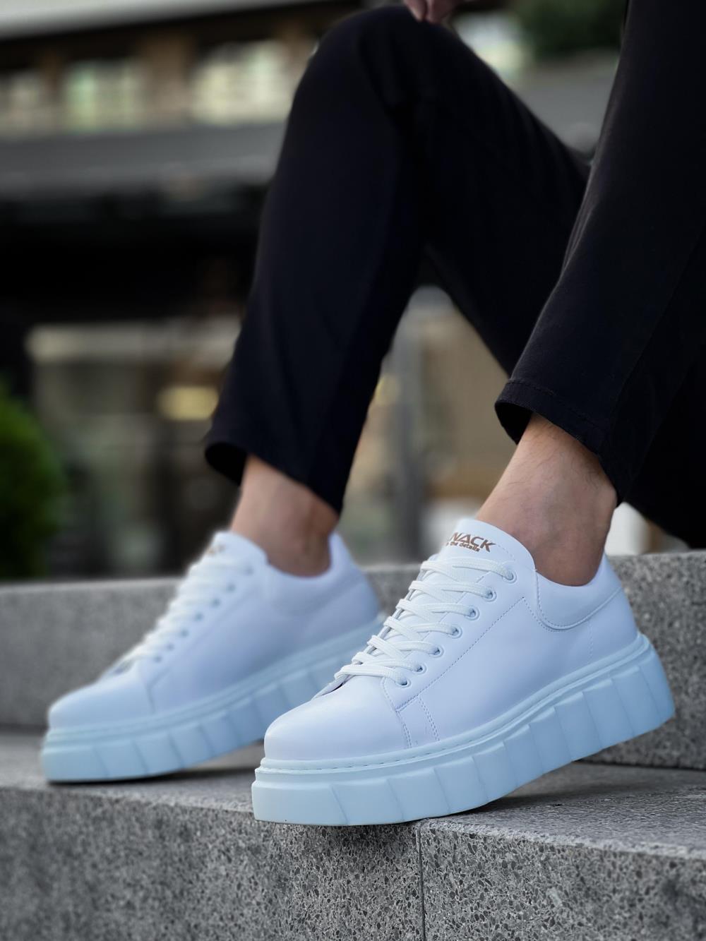 Knack Yüksek Taban Günlük  Ayakkabı 144  Beyaz