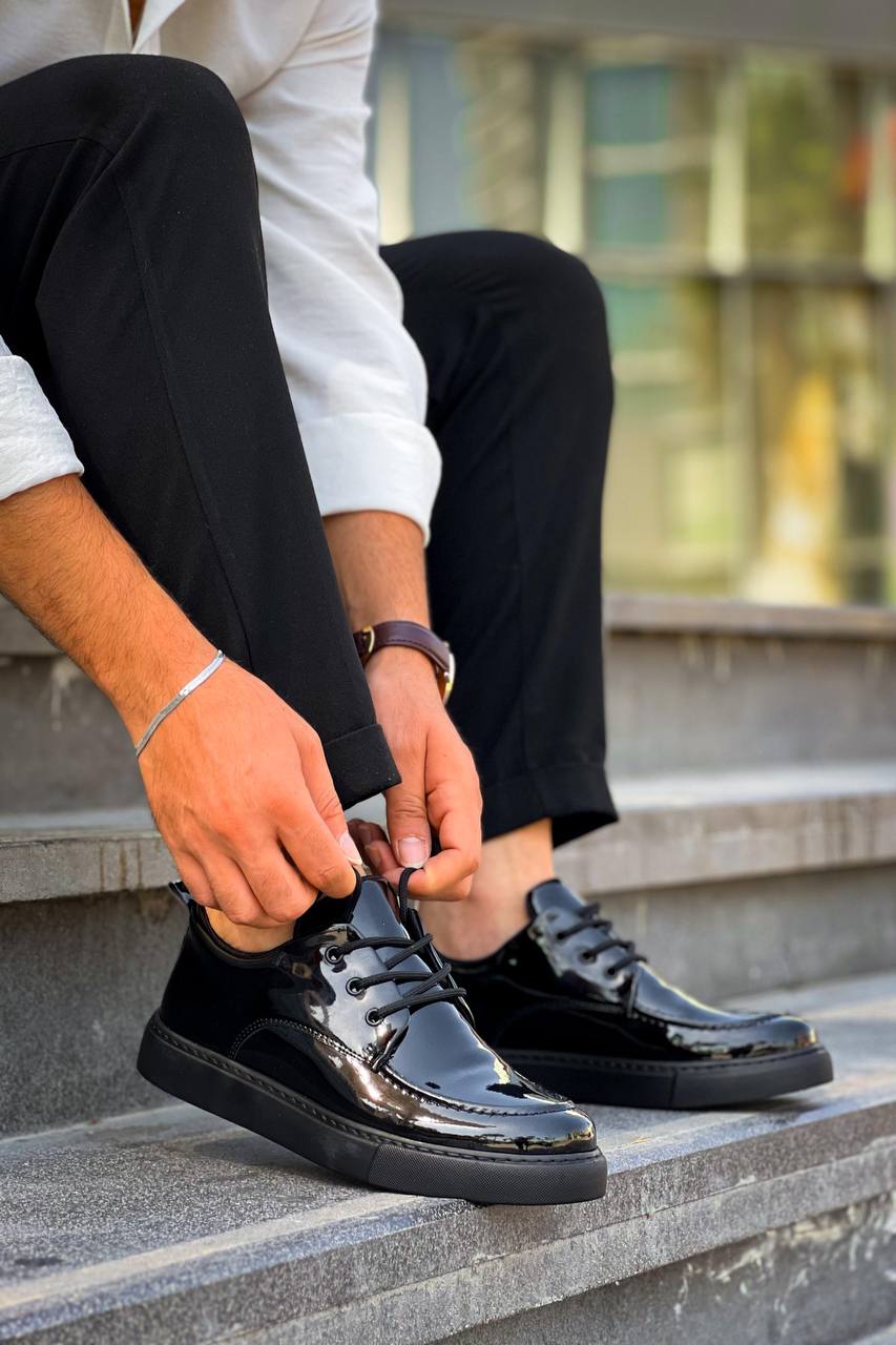 KB-X5 Kuback Kömür Rugan Günlük Erkek Ayakkabı