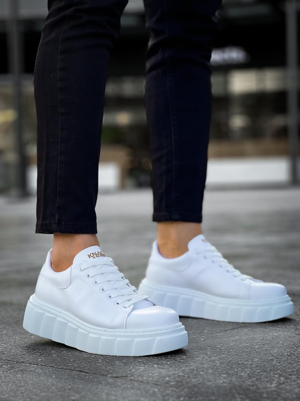 Knack Yüksek Taban Günlük  Ayakkabı 144  Beyaz