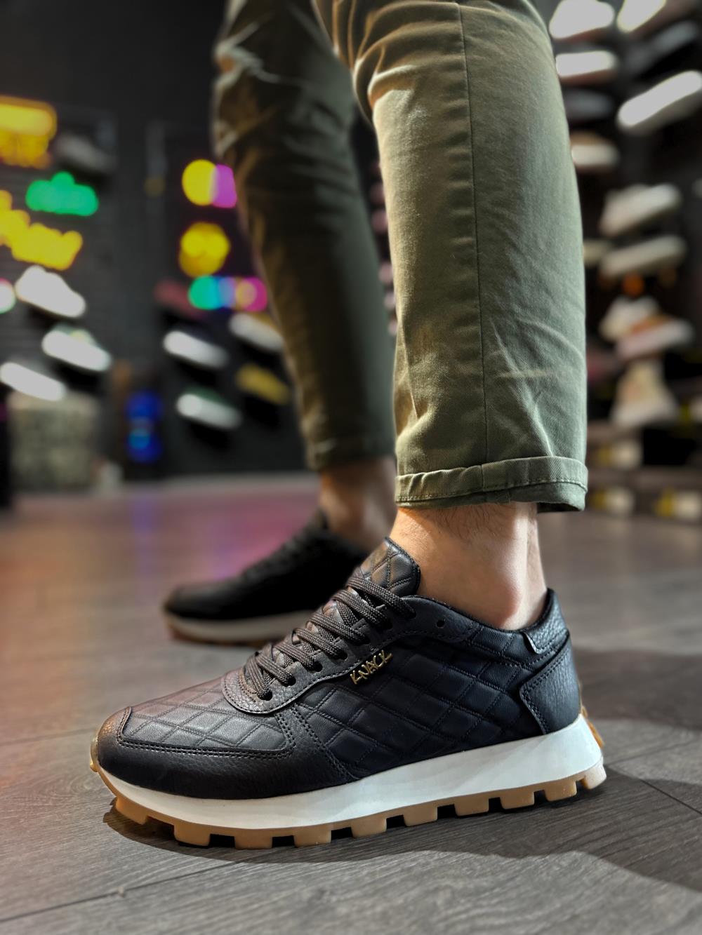 Knack Günlük Ayakkabı 002 Kapitone Siyah