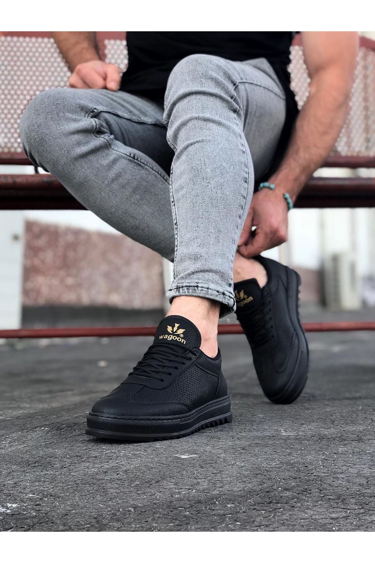 Wagoon WG022 Kömür Erkek Casual Ayakkabı