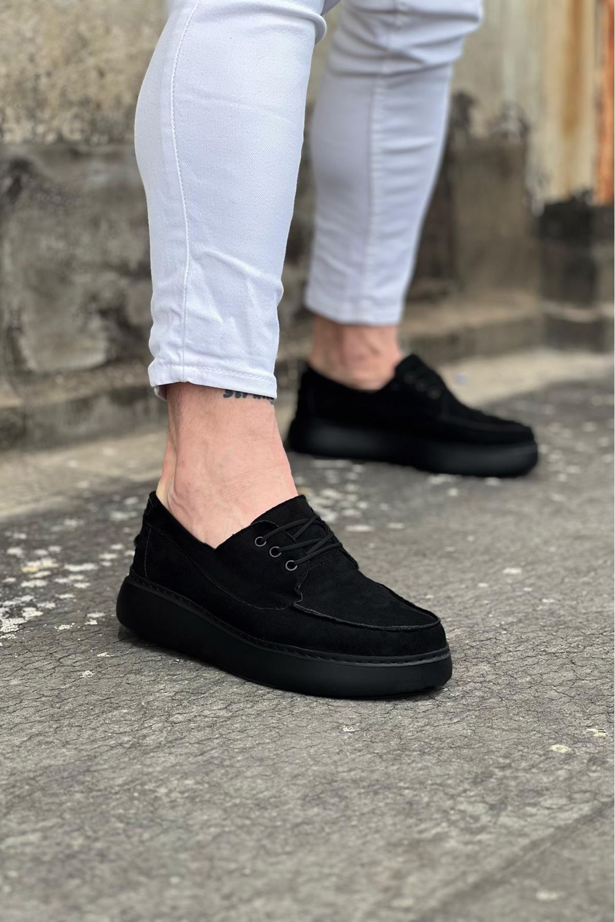 Wagoon WG508 Kömür Süet Ortopedik Taban Erkek Casual Ayakkabı