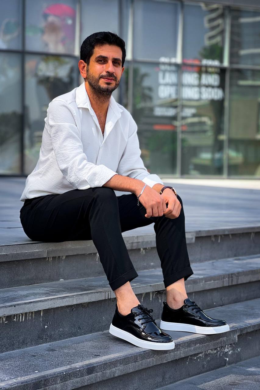 KB-X5 Kuback Siyah Rugan Günlük Erkek Ayakkabı