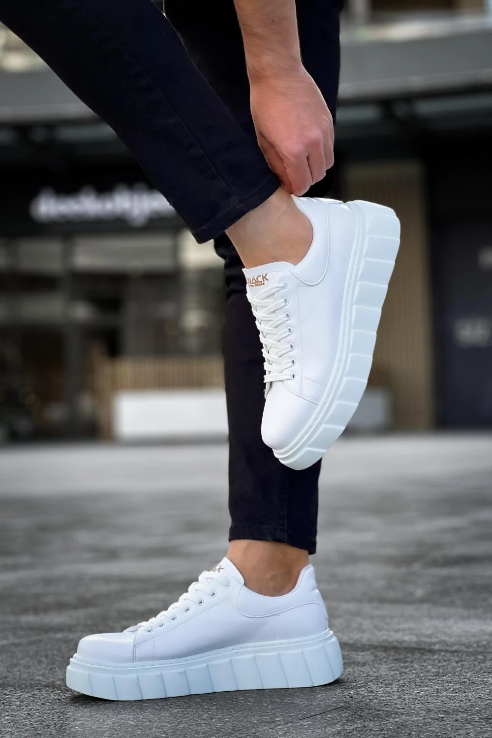 Knack Yüksek Taban Günlük  Ayakkabı 144  Beyaz