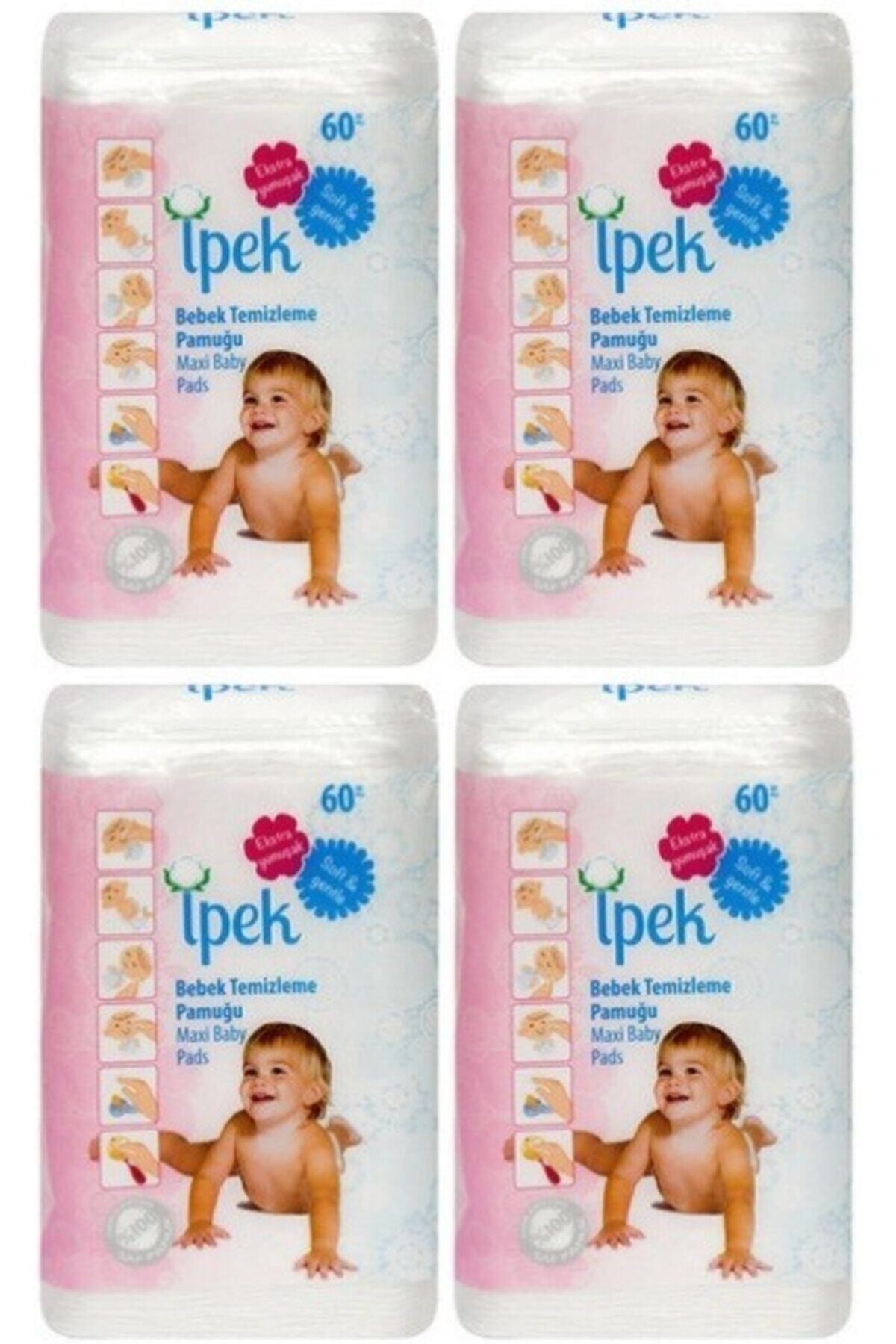 Ipek Maxi Bebek Temizleme Pamugu 60 Li 4 Adet