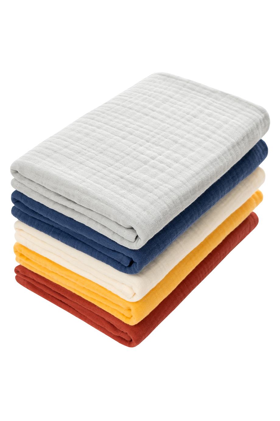 MÜSLİN BANYO HAVLU SETİ  - EKRU