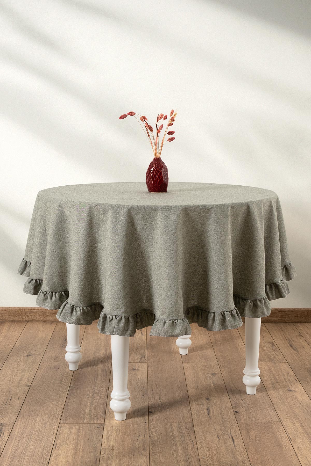 SELENDİ FIRFIRLI YUVARLAK MASA ÖRTÜSÜ