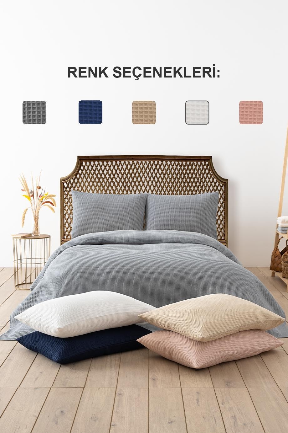 WAFFLE ÇİFT KİŞİLİK PİKE SETİ (OUTLET)