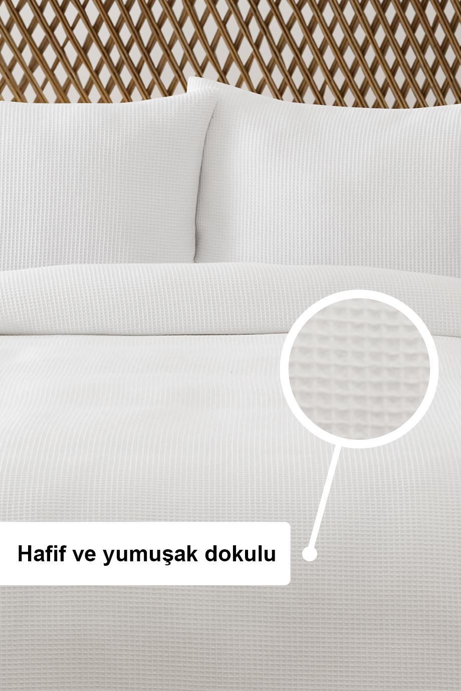 WAFFLE ÇİFT KİŞİLİK PİKE SETİ (OUTLET)
