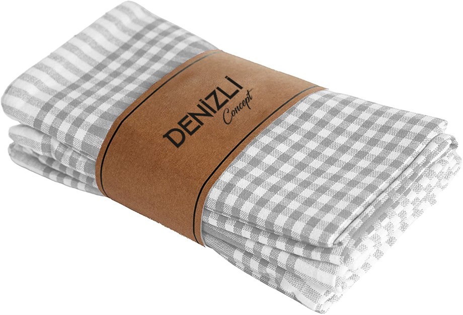 PÖTİ KARELİ 5'Lİ KURULAMA BEZİ - GRİ