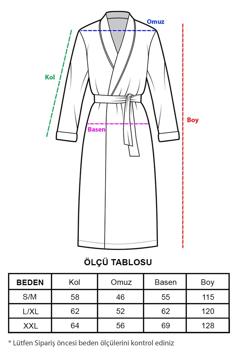 UNISEX SOHO PİKE BORNOZ (OUTLET)