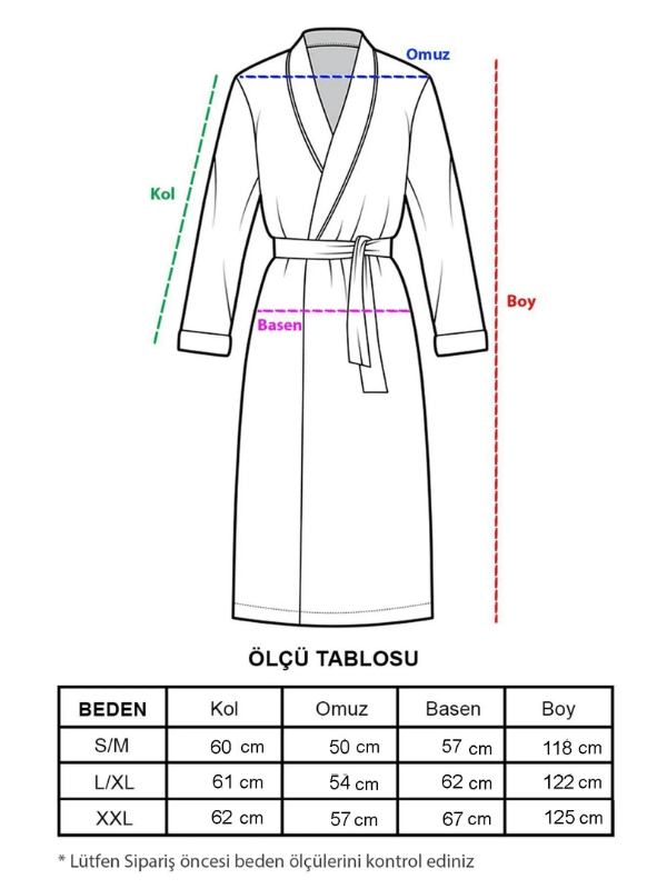 UNISEX KİMONO BORNOZ  - MINT