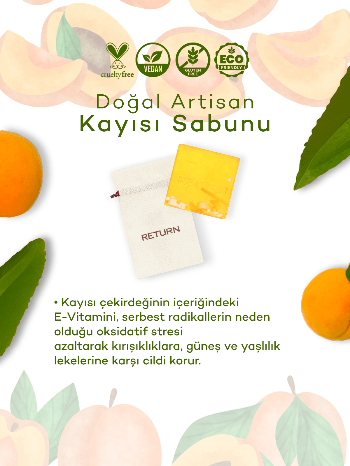 Return Artisan Kayısı Çekirdeği Sabunu