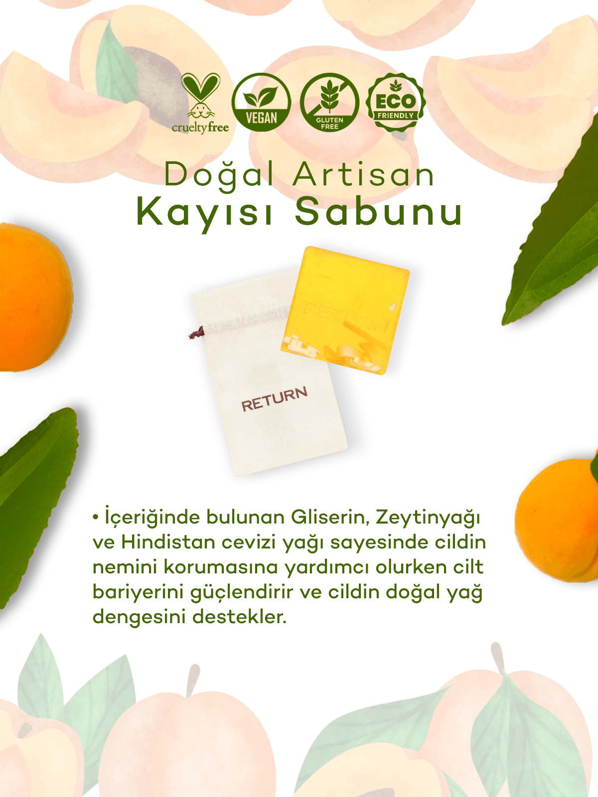 Return Artisan Kayısı Çekirdeği Sabunu