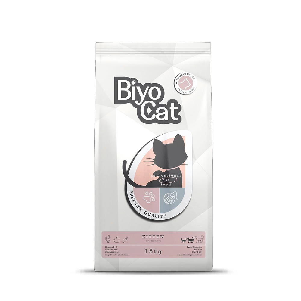 Biyocat Kitten Kümes Hayvanlı Yavru Kedi Maması 15 kg