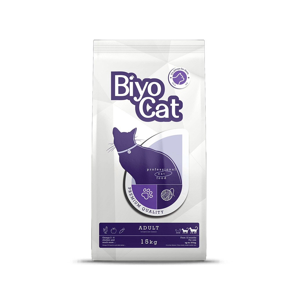 Biyocat Tavuklu Yetişkin Kedi Maması 15 kg