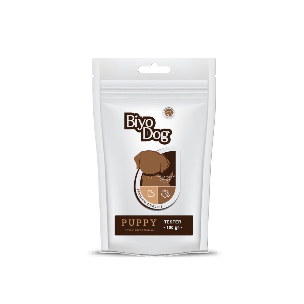 TESTER Biyodog Puppy Kuzu Etli Yavru Köpek Maması 100 gr