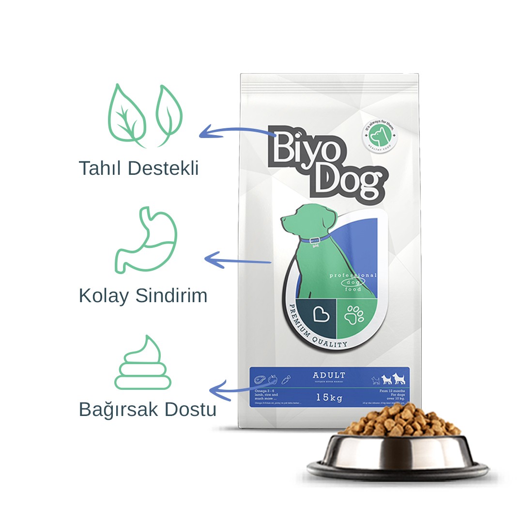 Biyodog Kuzu Etli Yetişkin Köpek Maması Eco 15 kg