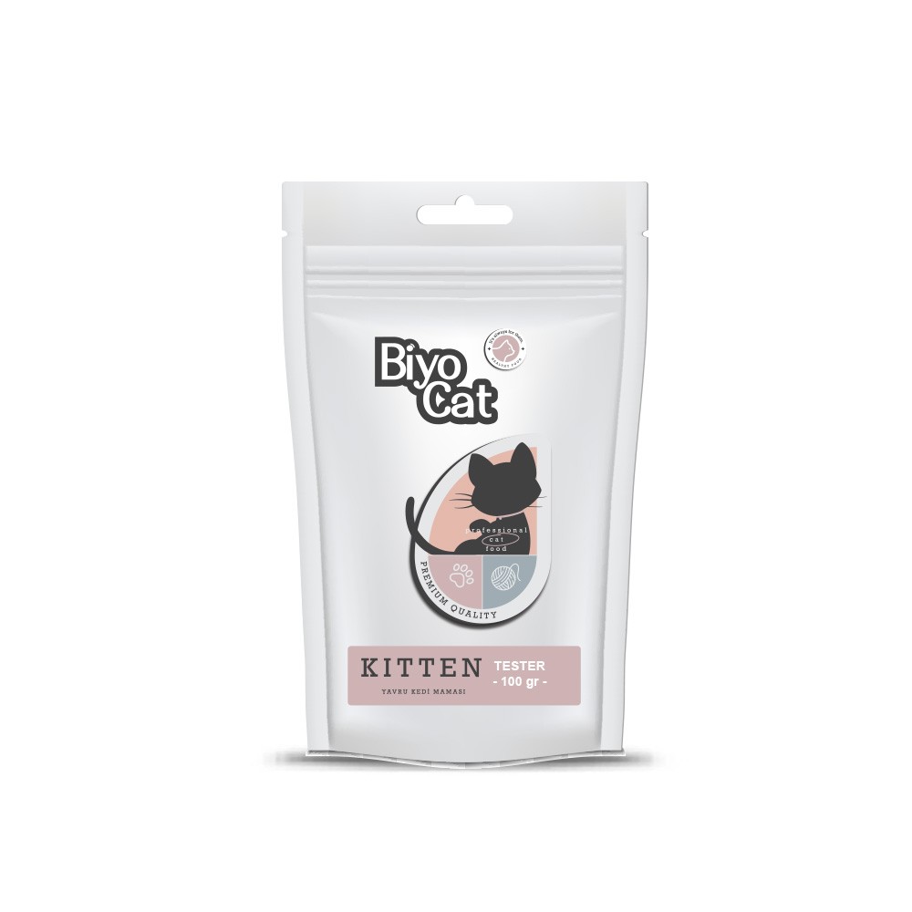 TESTER Biyocat Kitten Kümes Hayvanlı Yavru Kedi Maması 100 gr