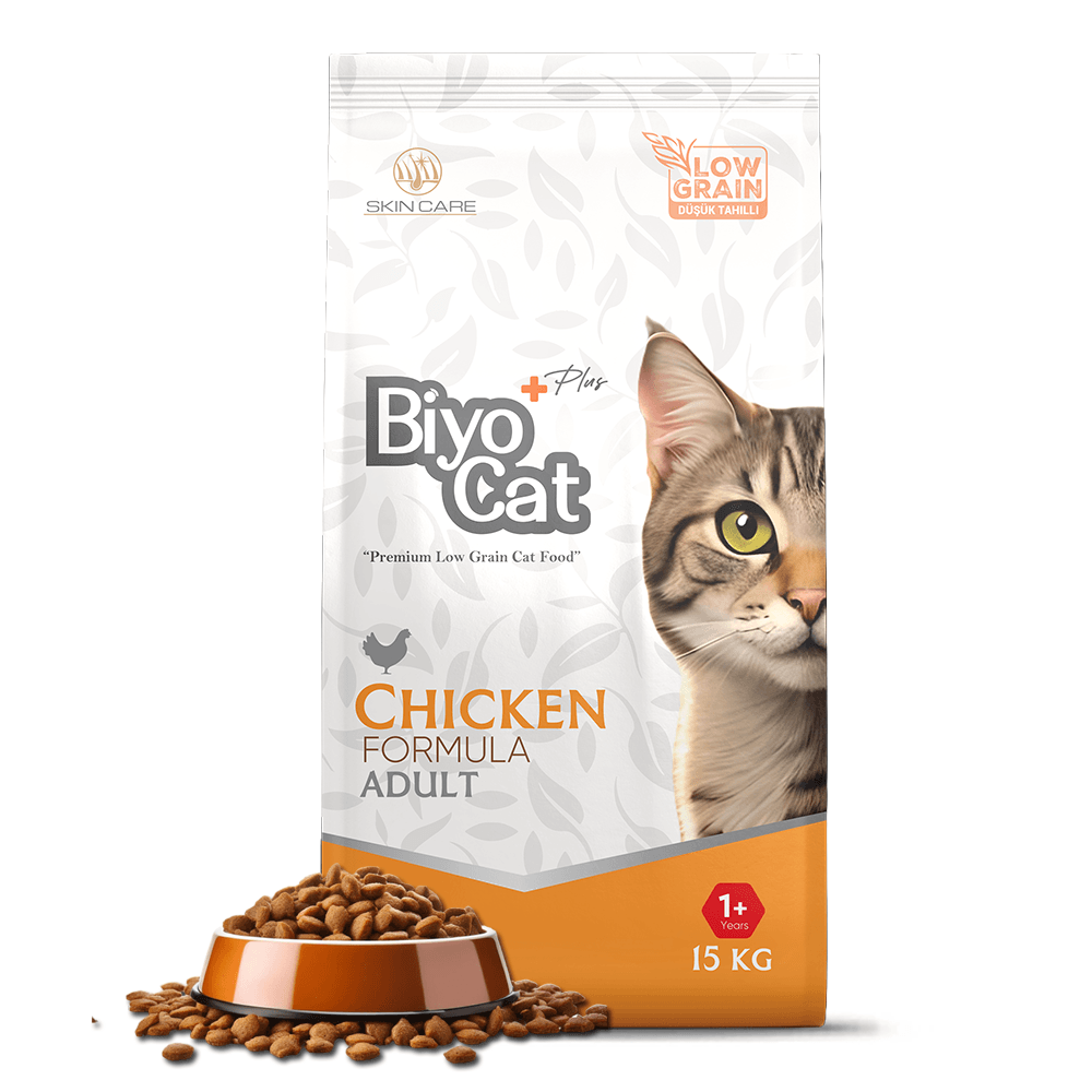 Biyocat Plus Tavuklu Yetişkin Kedi Maması 15 kg