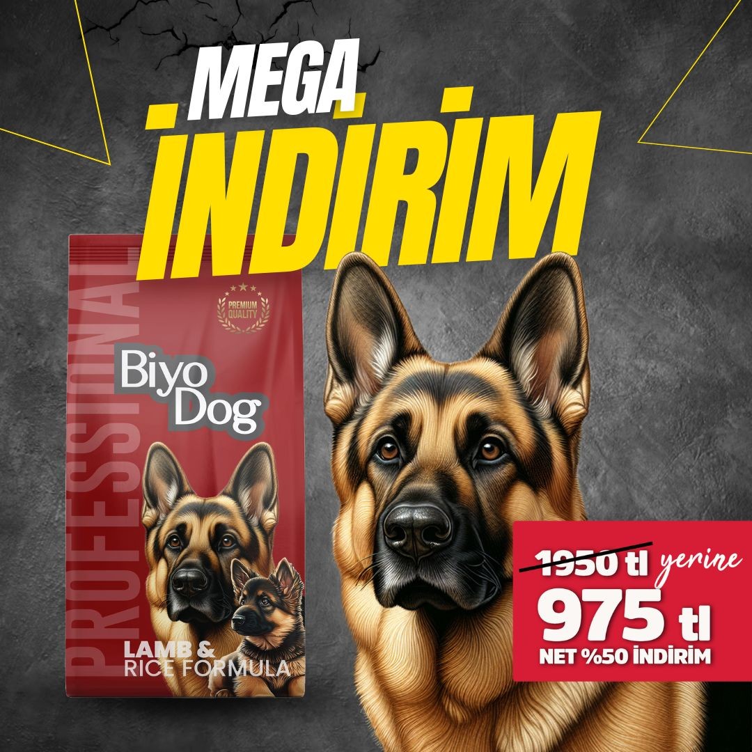 Biyodog Profesyonel Kuzu Etli Universal Köpek Maması 15 kg