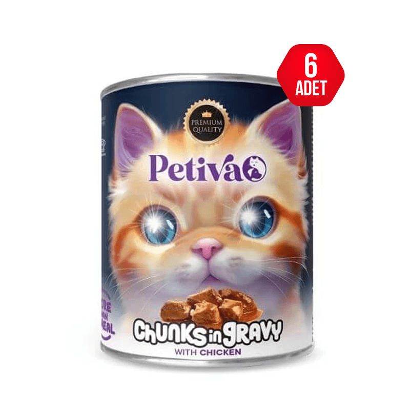 Petiva Tavuklu Yavru Kedi Konserve Yas Mama 400gr