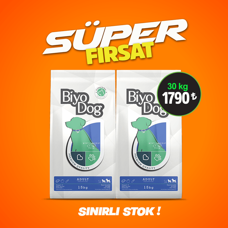 Biyodog Kuzu Etli Yetişkin Köpek Maması Eco 15 kg X 2 Adet