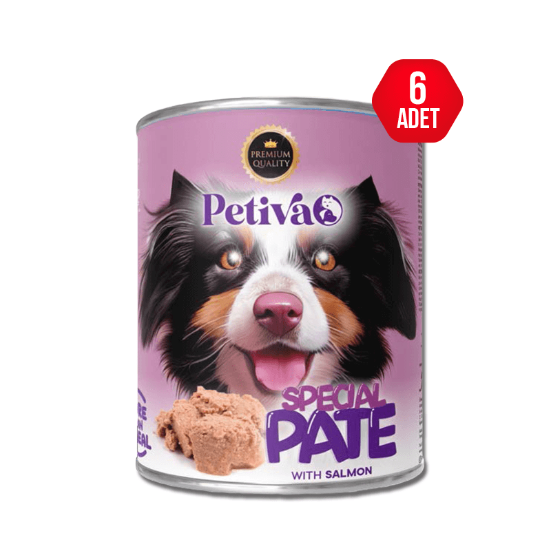Petiva Somonlu Yetişkin Köpek Konserve Yaş Mama Pate 400gr