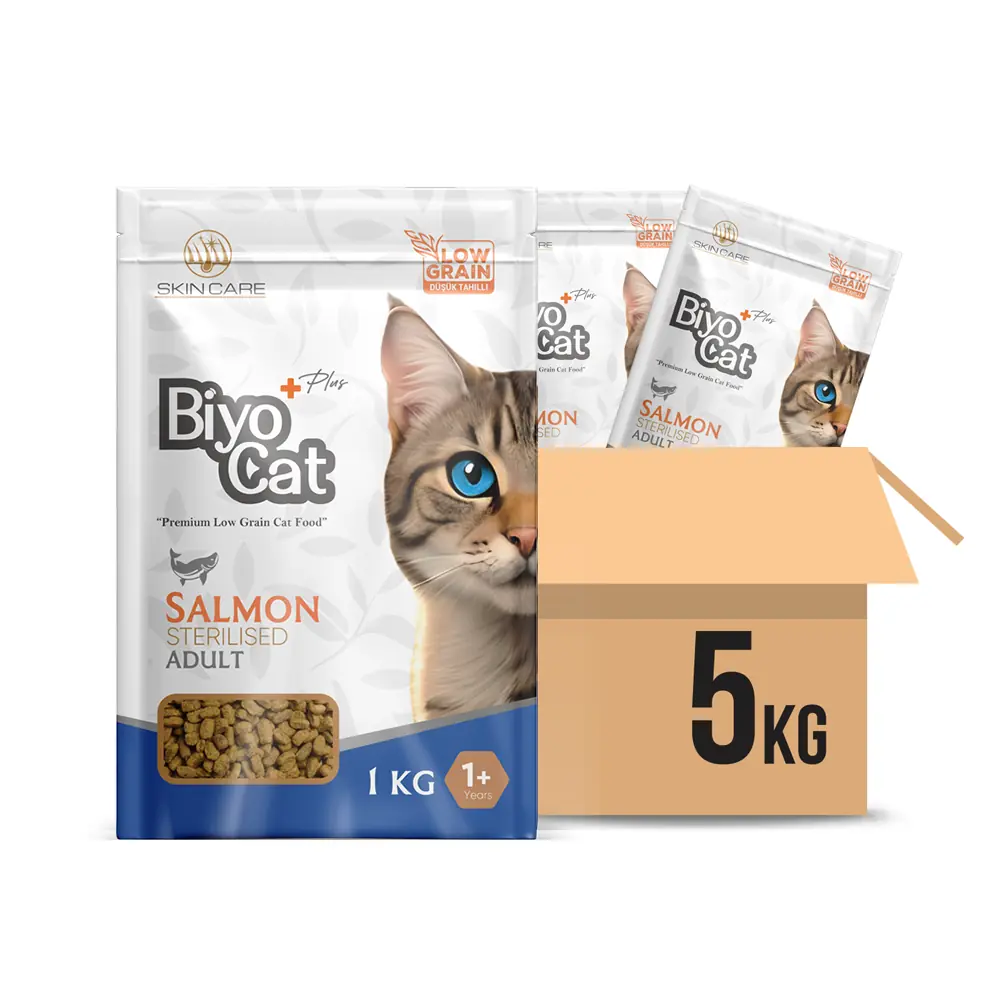 Biyocat Plus Somonlu Kısır Yetişkin Kedi Maması 5 kg