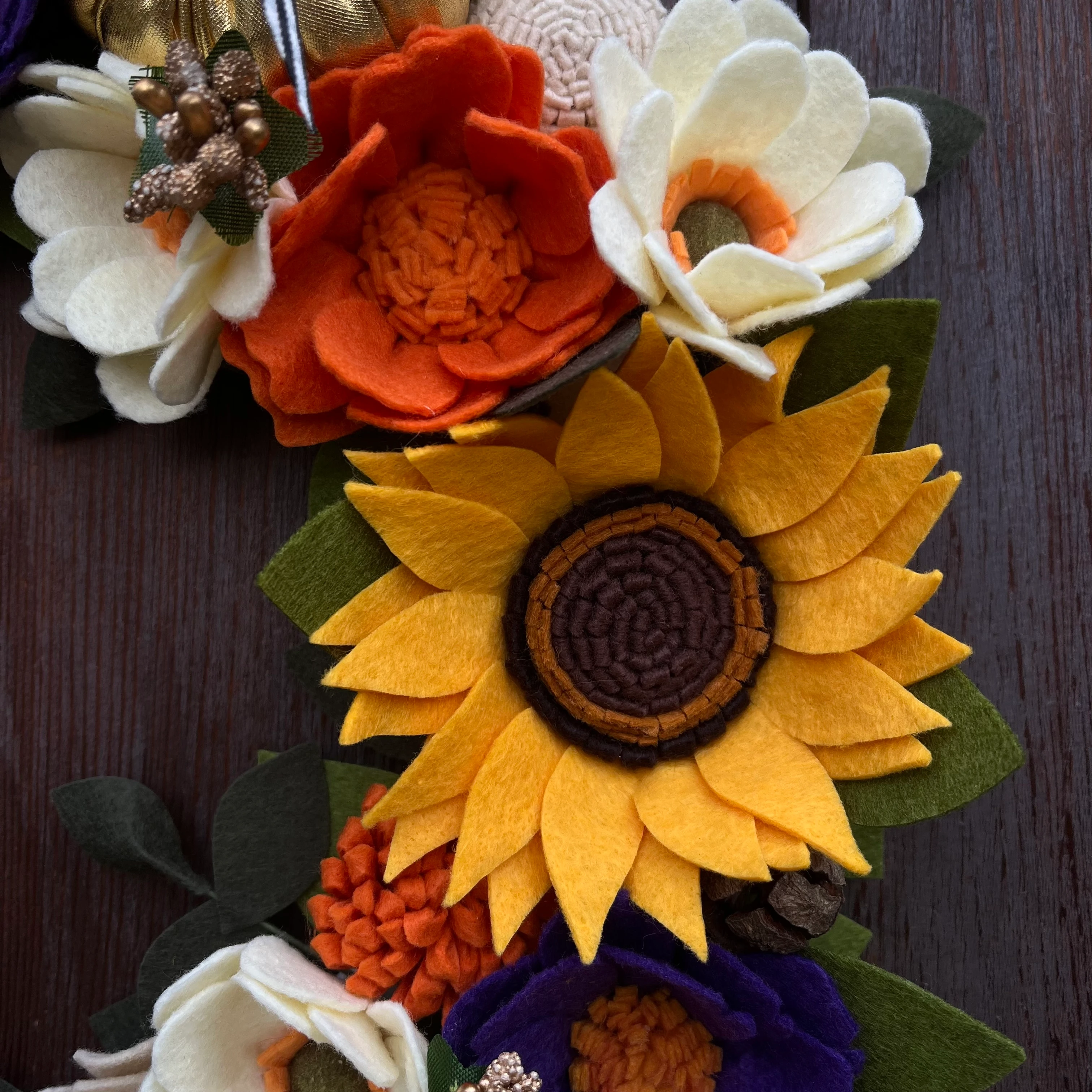 Dekoratif Kabaklı Sonbahar Çelengi 