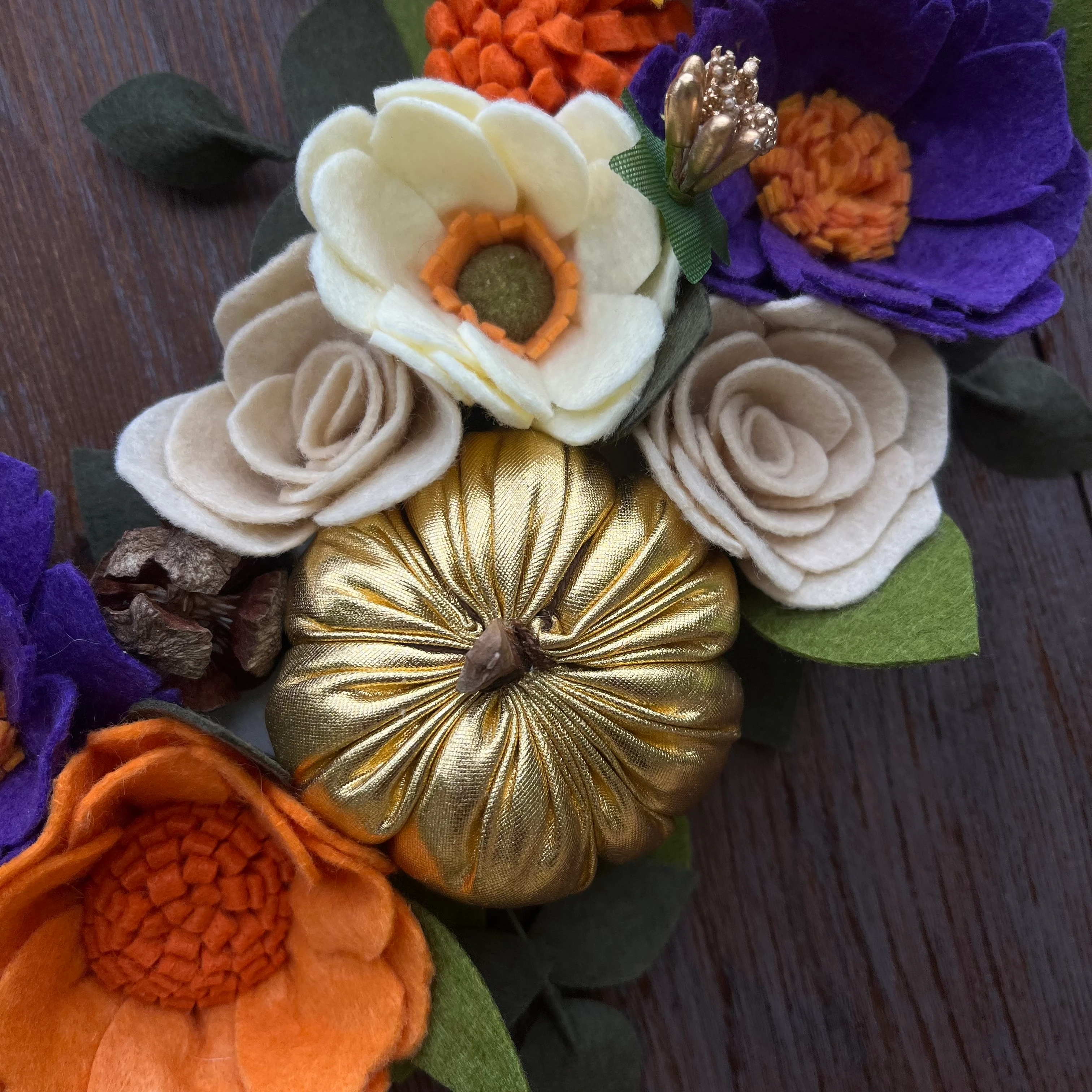 Dekoratif Kabaklı Sonbahar Çelengi 