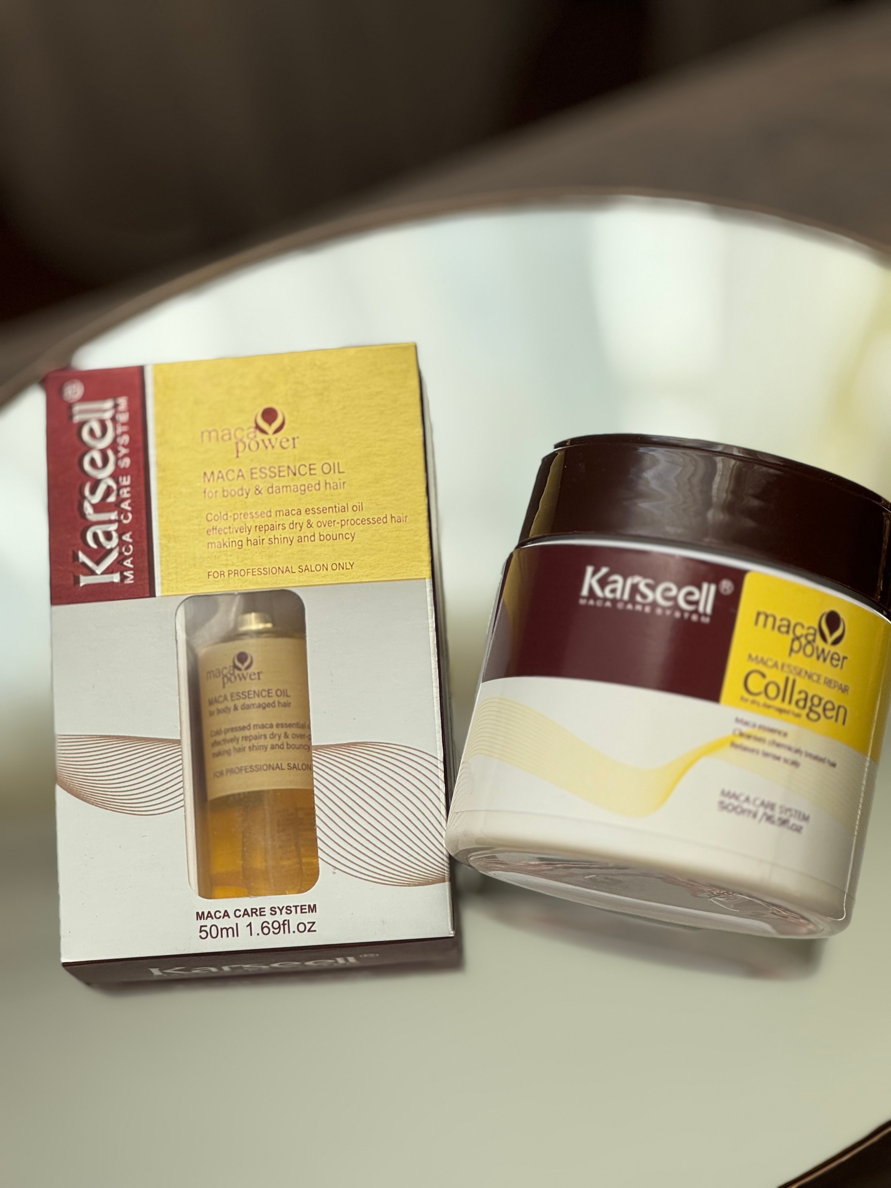 Keratin Saç Bakım seti ( Saç maskesi + Bakım yağı)