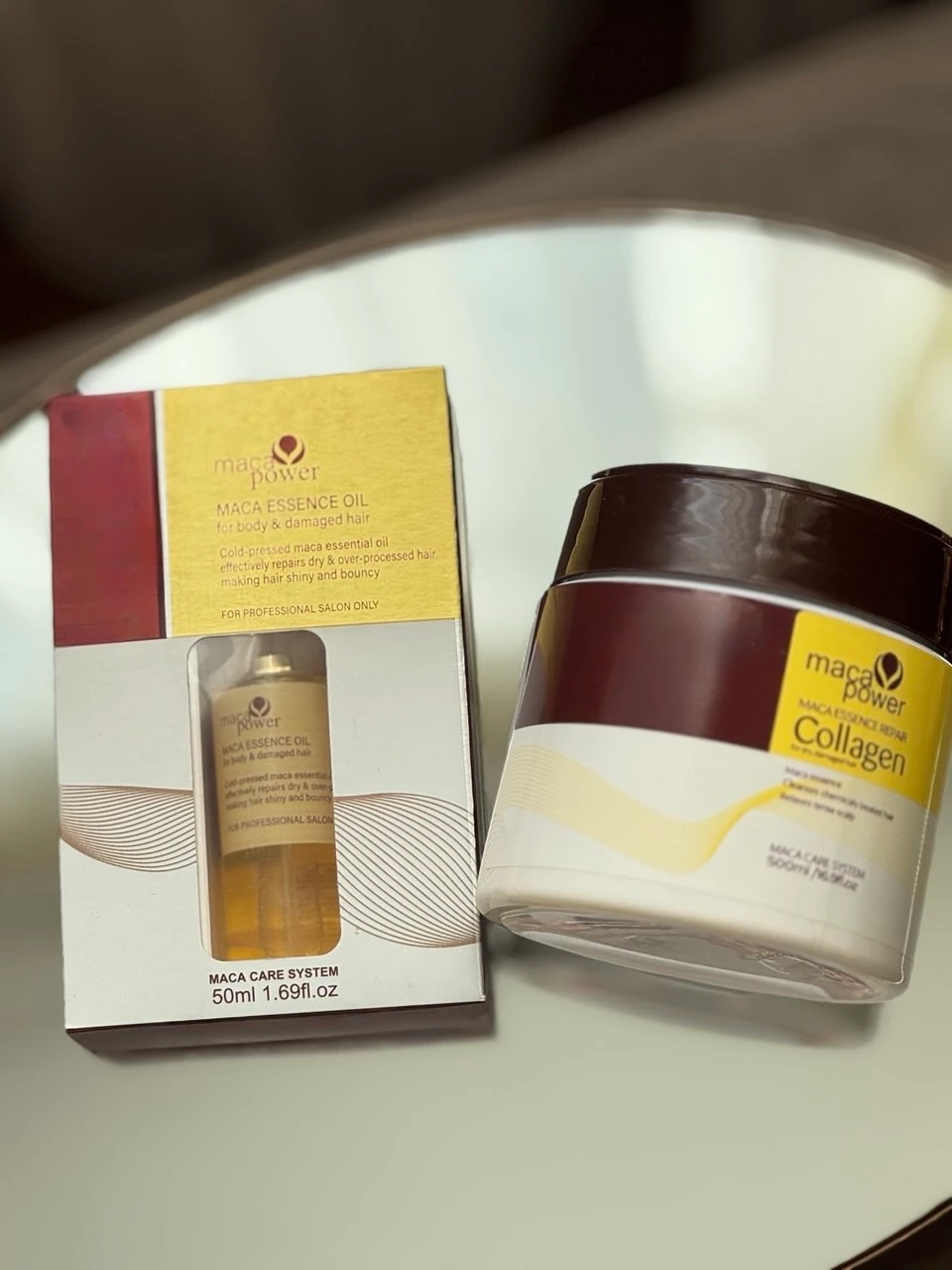 Keratin Saç Bakım seti ( Saç maskesi + Bakım yağı)