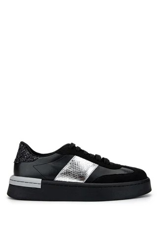 Kadın Hakiki Deri Siyah Sneakers & Spor Ayakkabı