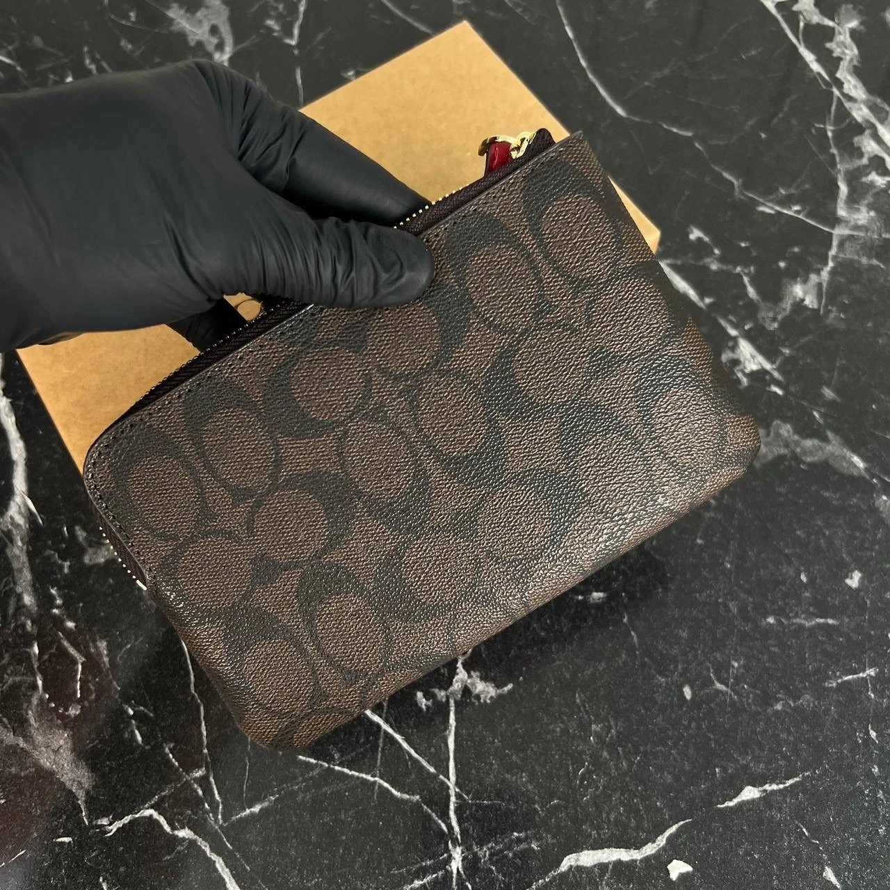 Coach Corner Zip Wristlet