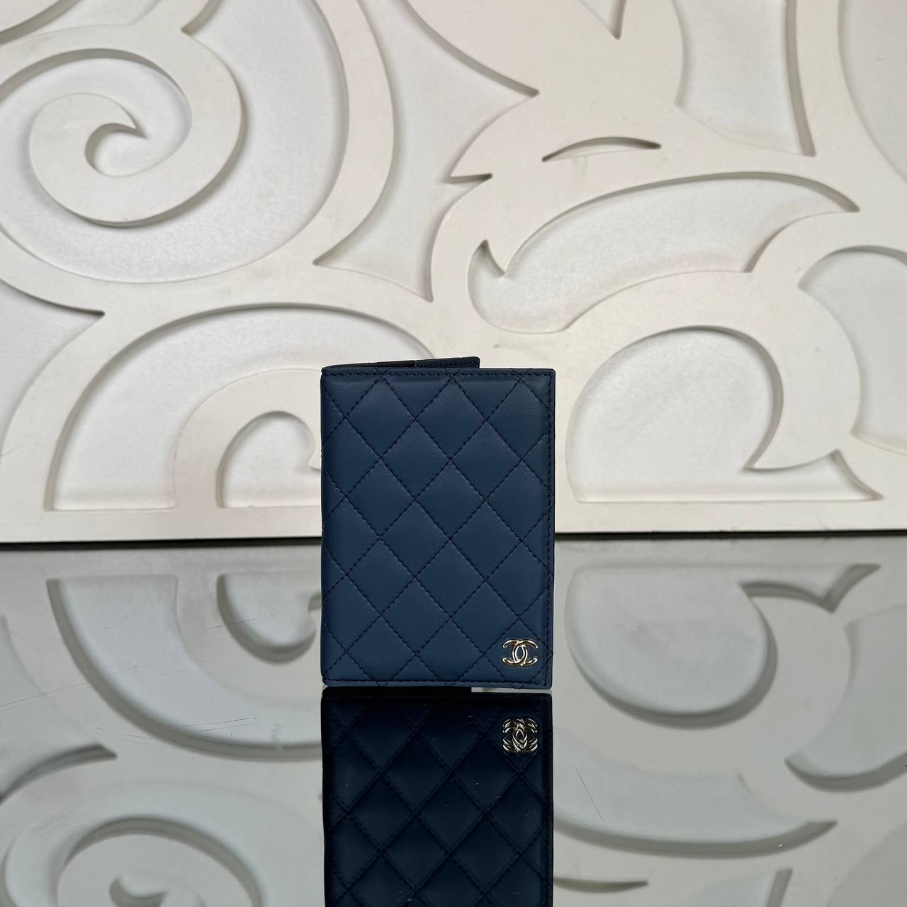 Chanel Passport Wallet Hakiki Deri İthal Kumaş