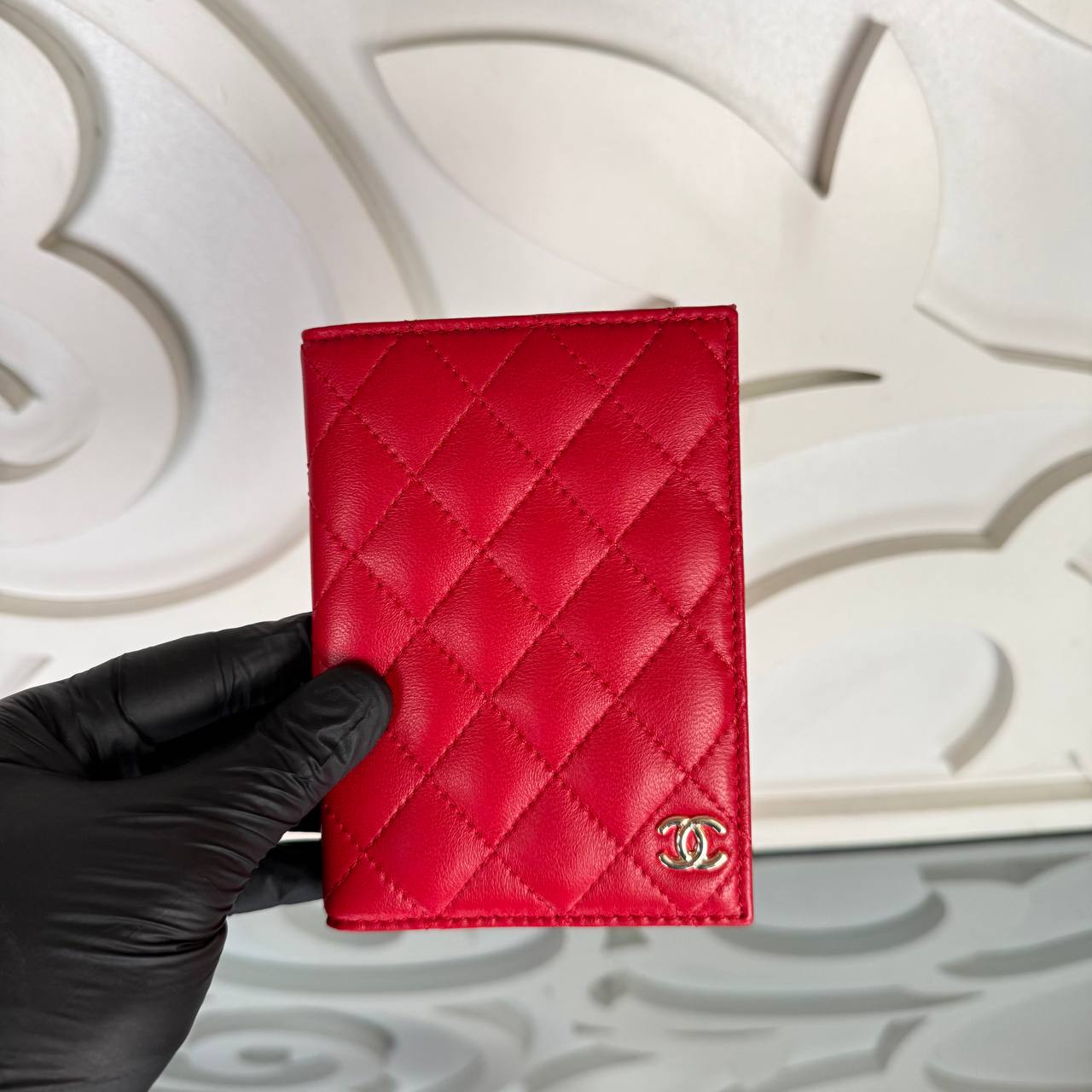 Chanel Passport Wallet Hakiki Deri İthal Kumaş
