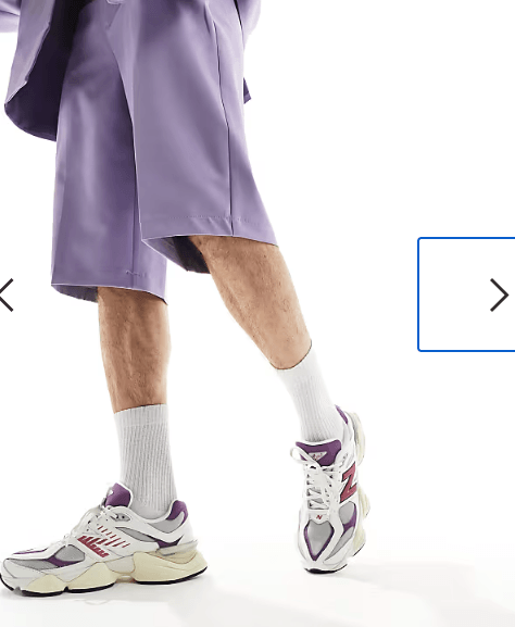 New Balance - 9060 - Sneakers i Sea Salt og lilla