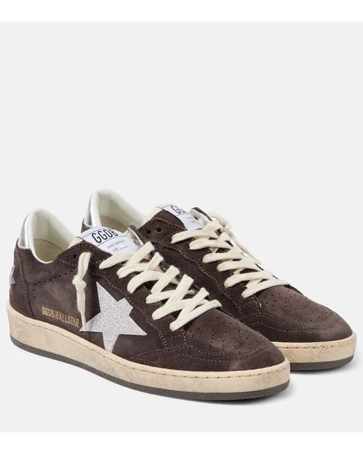 Golden Goose Ball Star Sneakers | Brown 