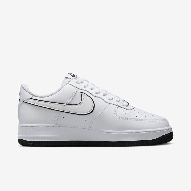 Nike Air Force 1 '07 Low White Black Outline Swoosh